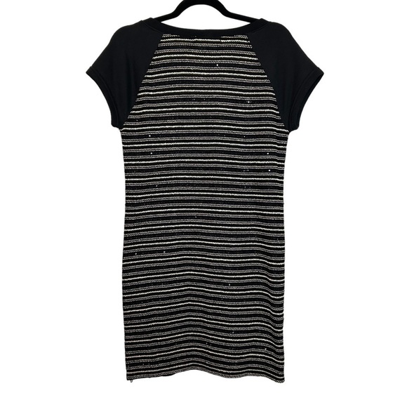 Sanctuary By Anthropologie Black Silver & Gold Dress w/ Side Zipper Accents Sz.S - Picture 11 of 12